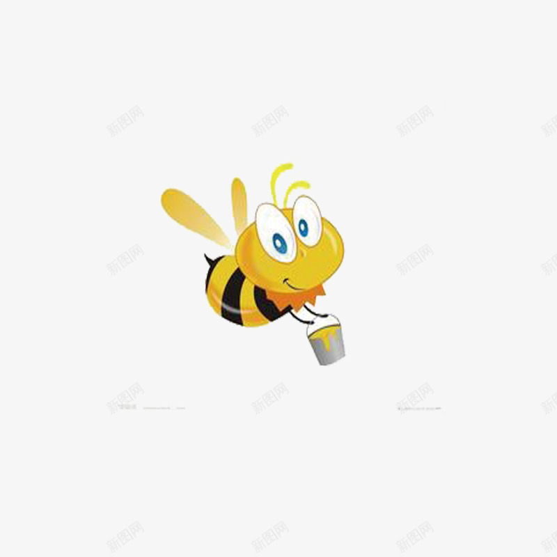 采蜜的蜜蜂png免抠素材_新图网 https://ixintu.com 卡通 昆虫 蜜蜂