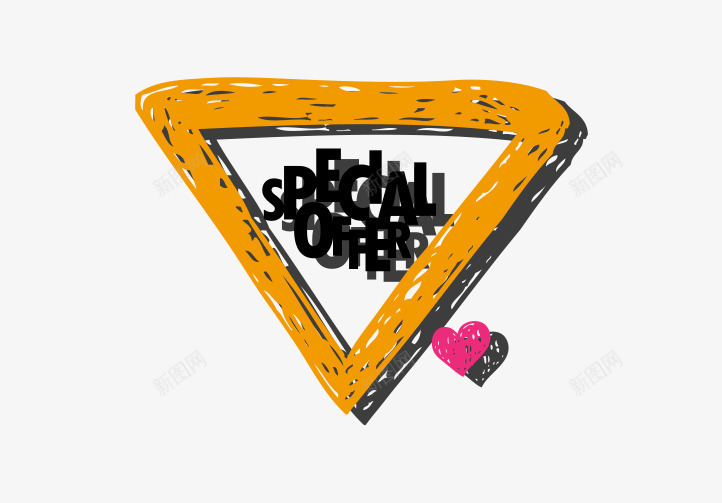 对话框倒三角橘色的png免抠素材_新图网 https://ixintu.com 倒三角橘色的 对话框 橘色三角形