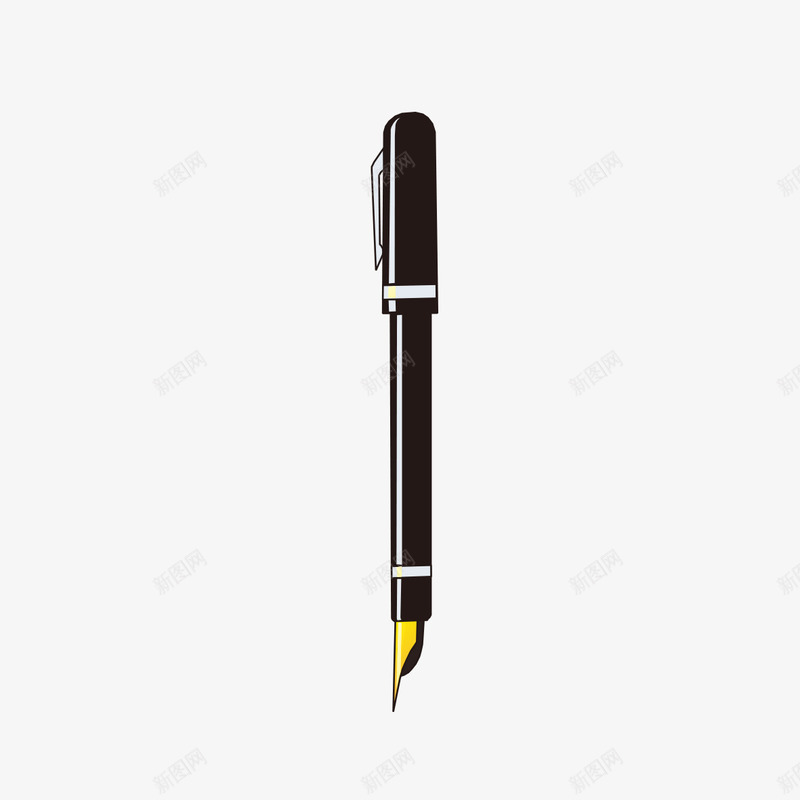 黑色钢笔图形png免抠素材_新图网 https://ixintu.com 图形 钢笔 黑色 黑色钢笔图形