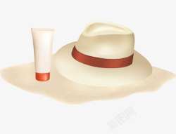 旅游元素帽子素材