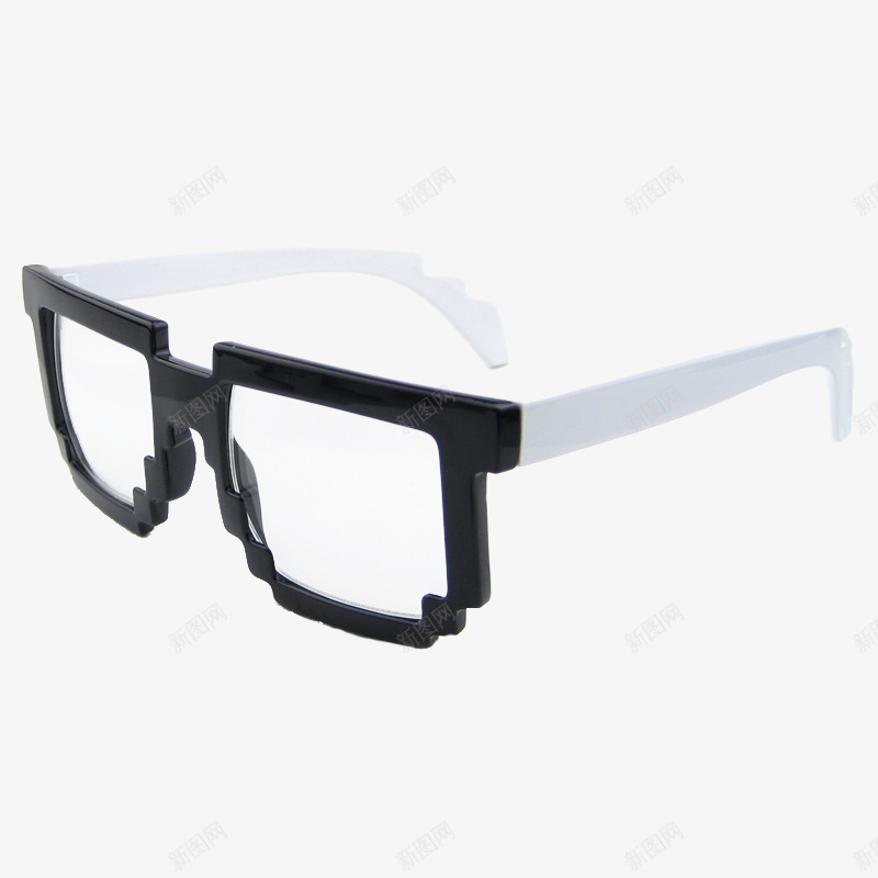 马赛克眼镜png免抠素材_新图网 https://ixintu.com 产品 平面 眼镜 设计 贴图 马赛克 马赛克眼镜 黑白配