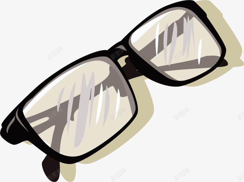 黄色复古斑斓眼镜png免抠素材_新图网 https://ixintu.com 保护眼睛 全球爱眼日 斑斓眼镜 眼睛 眼镜店 视力