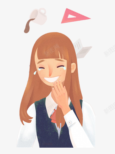 插画png免抠素材_新图网 https://ixintu.com 彩色 插画 教学 装饰