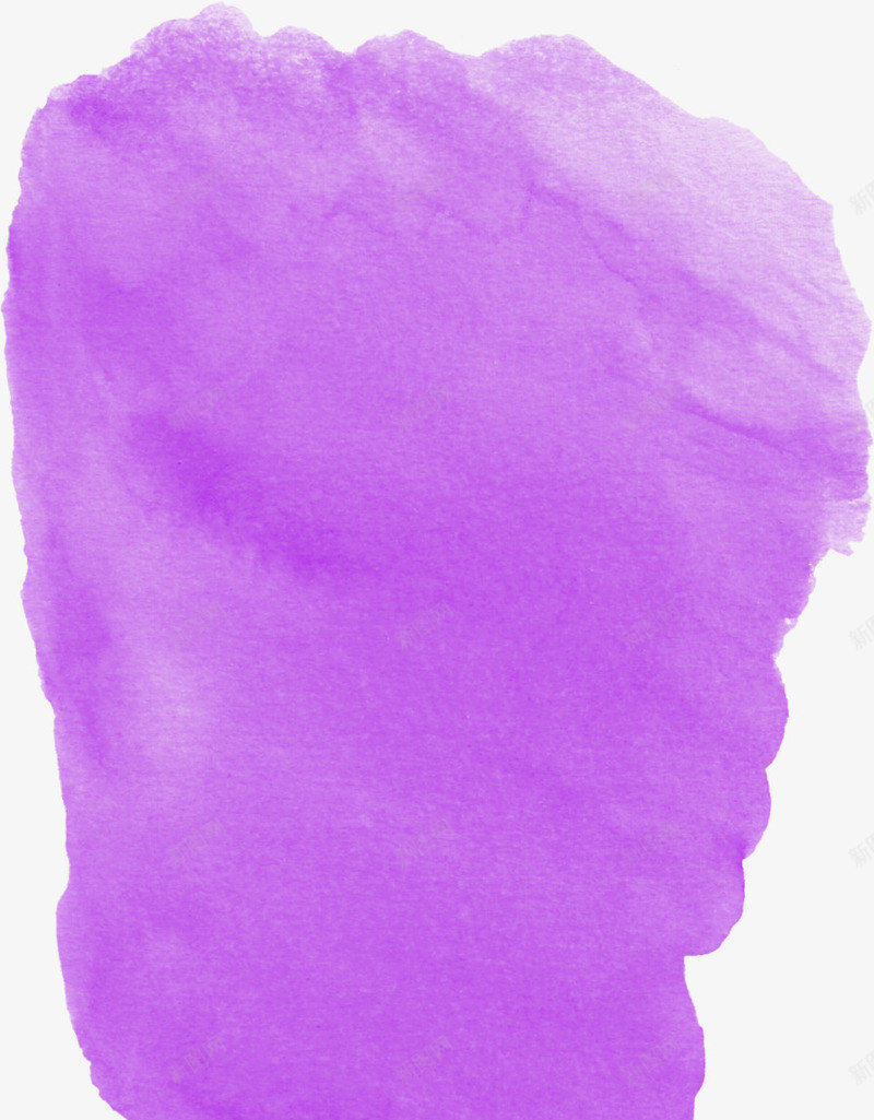 手绘紫色水印艺术海报png免抠素材_新图网 https://ixintu.com 水印 海报 紫色 艺术