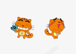 两只猫咪素材