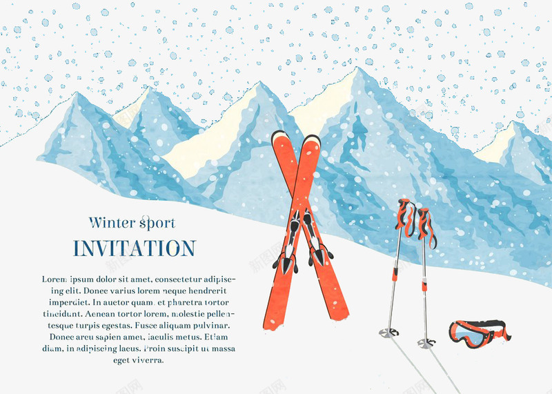 雪地上的雪橇png免抠素材_新图网 https://ixintu.com 雪地风景 雪山风景 雪橇