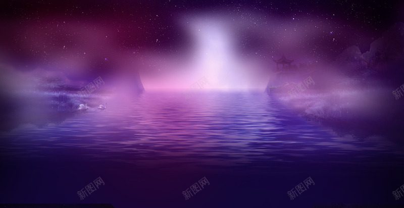 神秘紫色的大海海面png免抠素材_新图网 https://ixintu.com 大海 海面 神秘 紫色