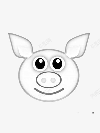 机灵的小猪png免抠素材_新图网 https://ixintu.com 可爱 大眼 猪鼻子