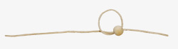 棕色绳子珠串素材
