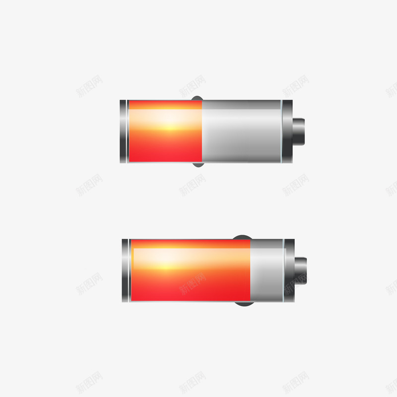 红色电量条png免抠素材_新图网 https://ixintu.com EPS免抠 手绘 电池 矢量免抠 能量 高清大图