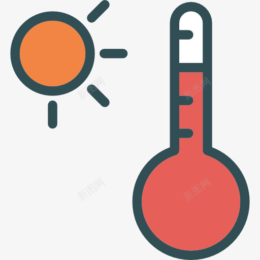 温度图标png_新图网 https://ixintu.com 华氏 天气 工具和用具 度 摄氏 水银 温度 温度计