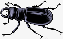 六脚虫卡通甲壳虫高清图片