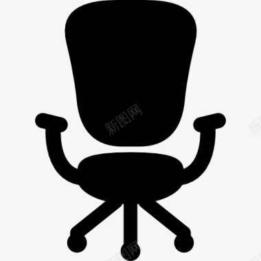 办公室的旋转椅图标图标