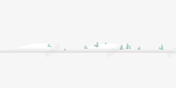 手绘卡通雪地风景png免抠素材_新图网 https://ixintu.com 卡通 雪地 风景