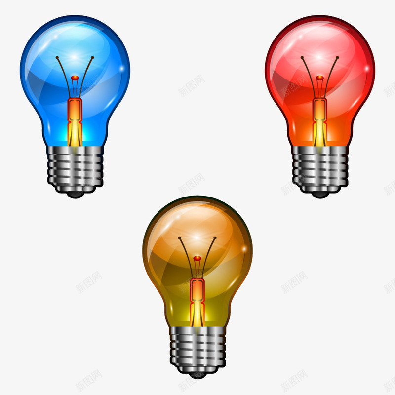 创意灯管png免抠素材_新图网 https://ixintu.com 创意灯泡 彩色创意灯管 彩色灯泡 灯管