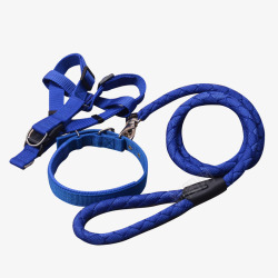 蓝色狗绳尼龙狗绳子素材