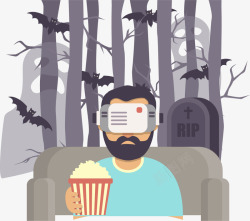 恐怖电影新型虚拟现实体验电影高清图片