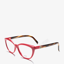 红框眼镜红框豹纹眼镜高清图片