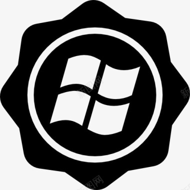 Windows社会徽章图标图标