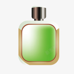 绿色香水瓶素材