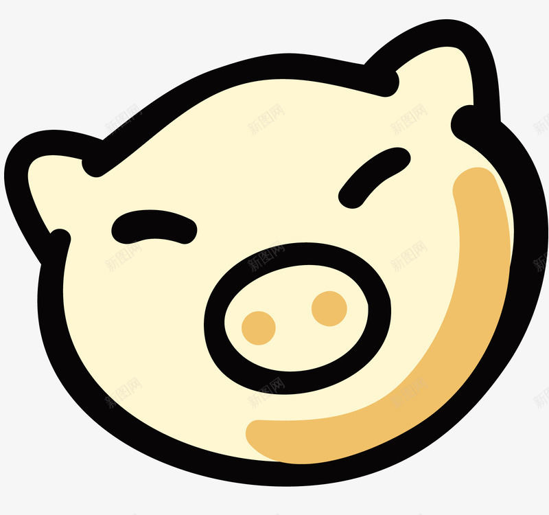 可爱的小猪png免抠素材_新图网 https://ixintu.com 一只猪头 动物 卡通 可爱的猪 小猪 猪头