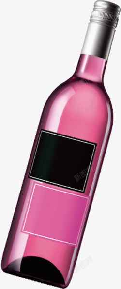 粉色瓶身梦幻酒瓶高清图片