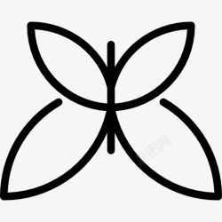 弥撒基督教的蝴蝶图标高清图片