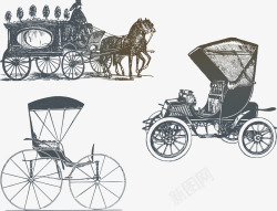 古老的马车欧式古老交通运输工具高清图片