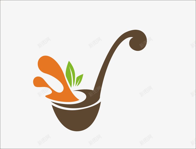 勺子矢量图图标ai_新图网 https://ixintu.com 创意 餐具 餐饮图标 矢量图