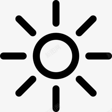 太阳象征图标图标