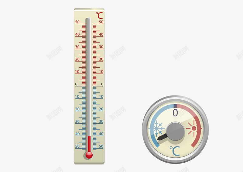 温度计png免抠素材_新图网 https://ixintu.com 天气 气温 测试 温度计 风雨气温图 高温