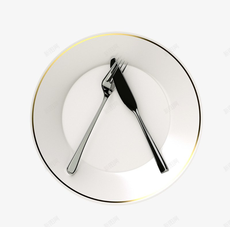 刀叉png免抠素材_新图网 https://ixintu.com 不锈钢 圆 盘子 西餐具 餐具