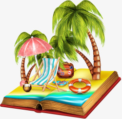三颗椰子书热带椰子树高清图片