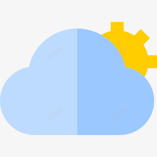 多云的图标png_新图网 https://ixintu.com 夏天 多云 天气 晴朗的天 气象