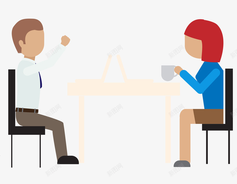 办公室员工png免抠素材_新图网 https://ixintu.com 上班 下午茶 人员 人物 办公室 卡通员工 员工 喝茶 谈论
