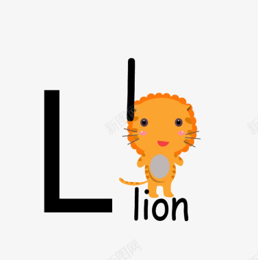 单词lion图标图标