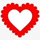 红色心型爱心图标图标
