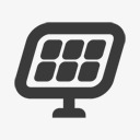 太阳能能量简单的绿色图标png_新图网 https://ixintu.com energy solar 太阳能 能量