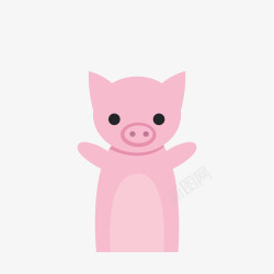 站立的猪站立的小猪高清图片