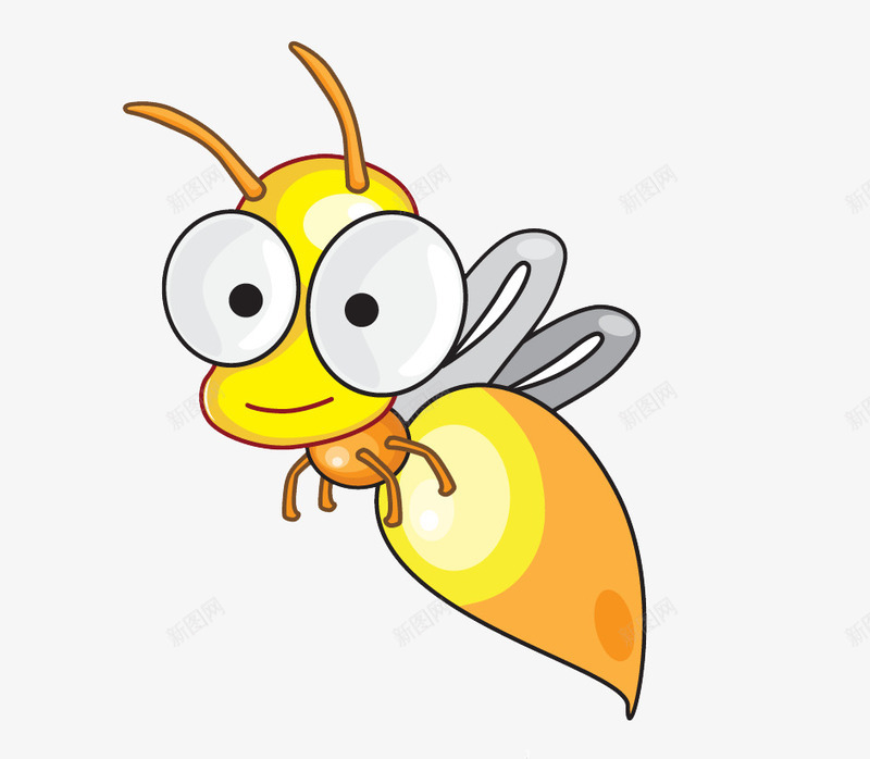 卡通手绘昆虫png免抠素材_新图网 https://ixintu.com 动物 卡通昆虫 手绘蜜蜂