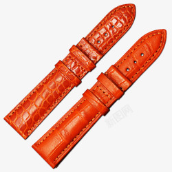 橘色圆纹表带和竹节纹表带素材