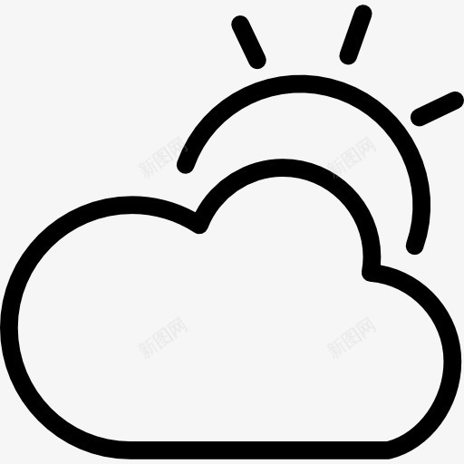 多云天气概述天气接口符号图标png_新图网 https://ixintu.com 云 多云 天 天气 概述 界面 符号 轮廓