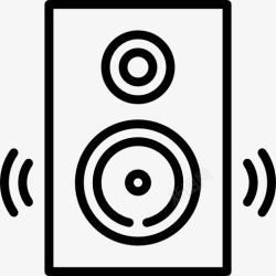 低音扬声器扬声器图标高清图片