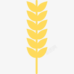 小麦植株小麦图标高清图片