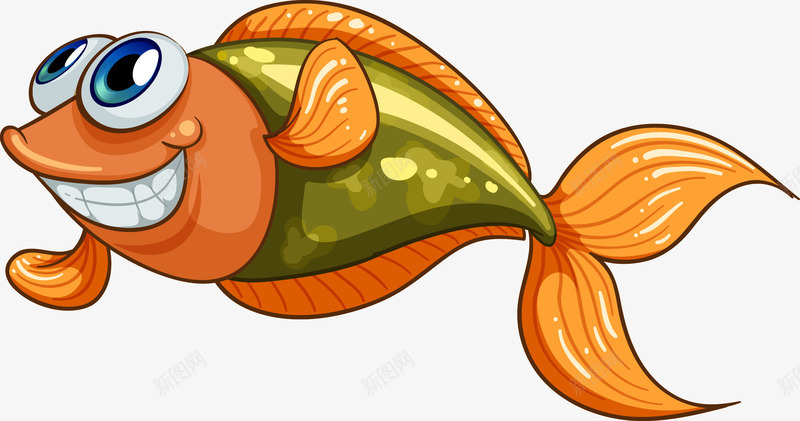 卡通海洋鱼类png免抠素材_新图网 https://ixintu.com 动物 卡通鱼 海洋 热带鱼 鱼
