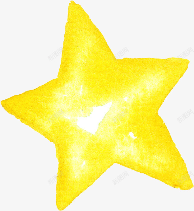 水彩星星贴图psd免抠素材_新图网 https://ixintu.com 星星 水彩 装饰 贴图