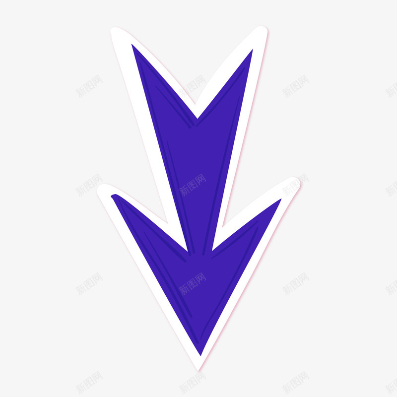 创意紫色的箭头矢量图ai免抠素材_新图网 https://ixintu.com 创意 卡通 指示牌 箭头设计 紫色 贴纸设计 矢量图