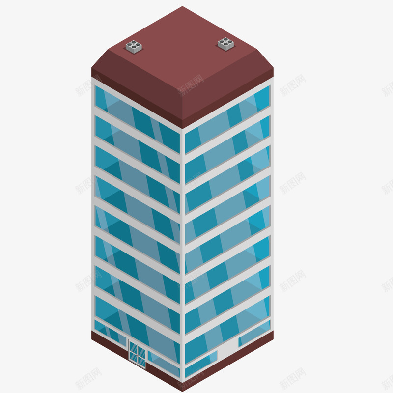 方形的高楼png免抠素材_新图网 https://ixintu.com 城市 建筑 方形 高楼