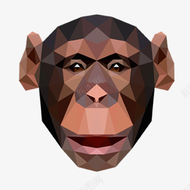 黑色不规则造型猴子png免抠素材_新图网 https://ixintu.com 不规则 猴子 造型 黑色