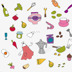 生活用品素描卡通生活用品高清图片